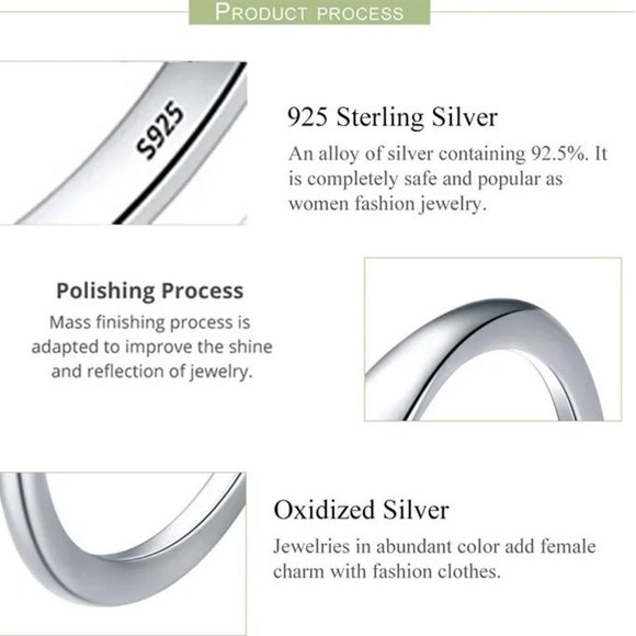 Stamped 925 Sterling Silver Free Form Open Teardrop Sizeable Ring Waterd… - Picture 2 of 5